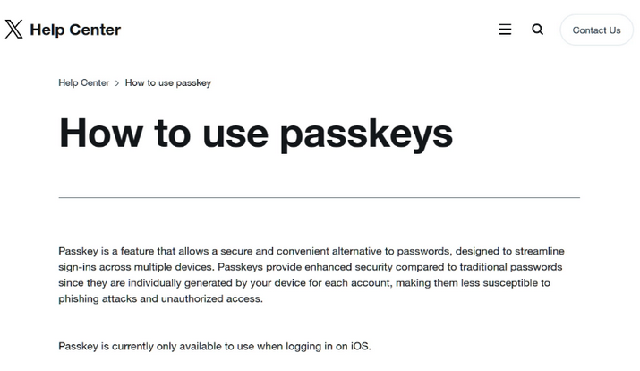 朝阳苹果维修店铺分享iOS用户如何通过通行密钥(Passkey)登录 